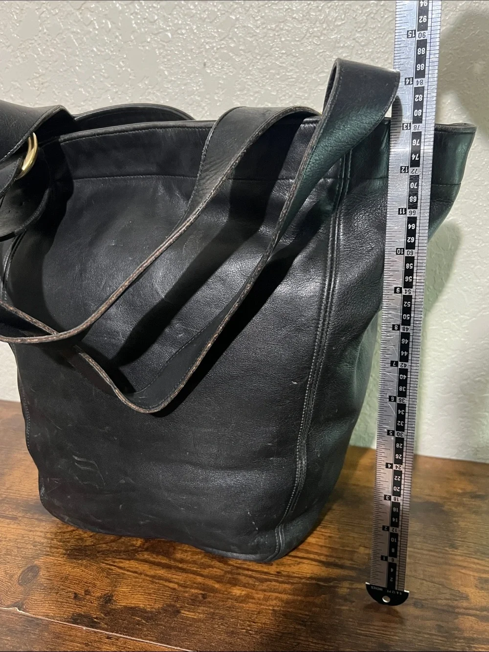 Rare Coach Black Leather Hobo Bag